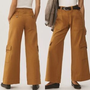 Pilcro Mid-Rise Wide-Leg Cargo Pants